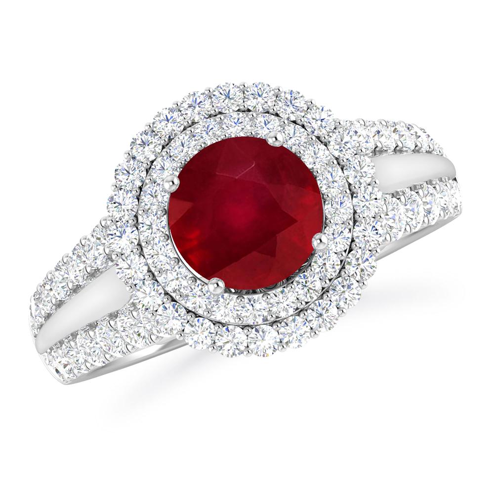 White Gold - Ruby