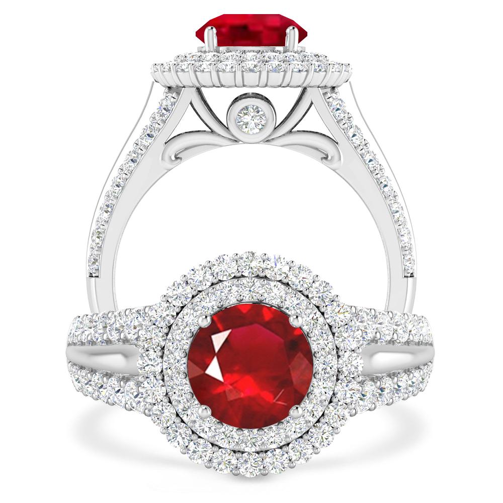 White Gold - Ruby