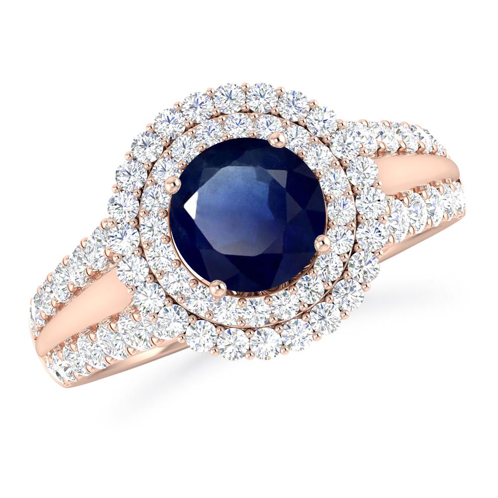 Rose Gold - Sapphire