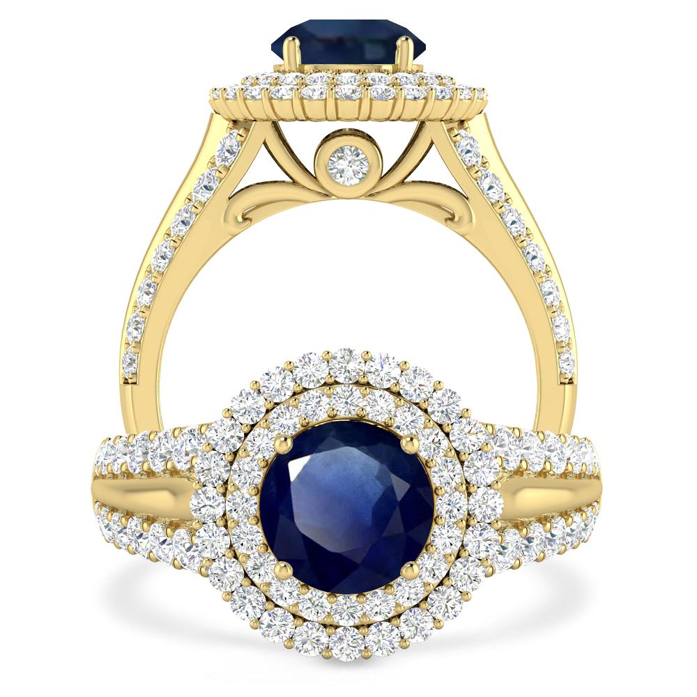 Yellow Gold - Sapphire