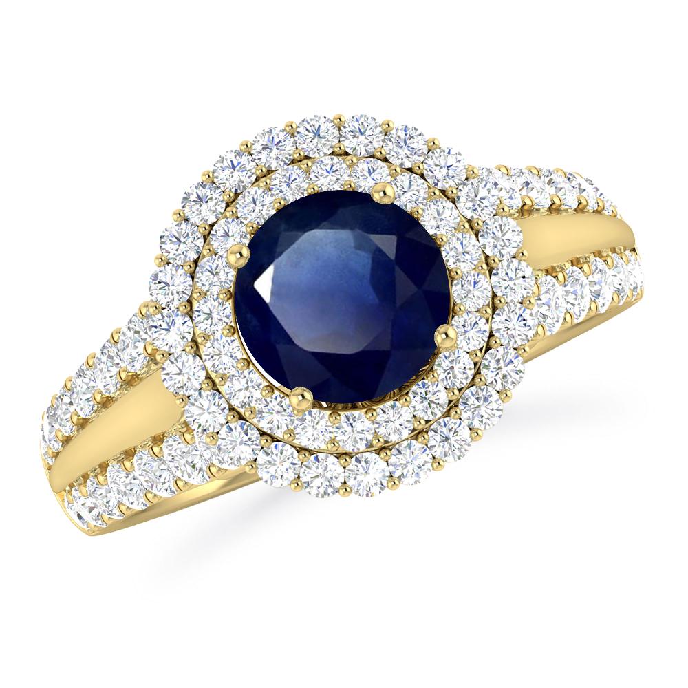 Yellow Gold - Sapphire