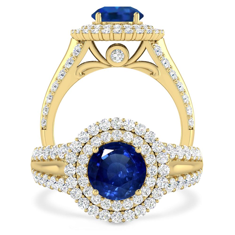 Yellow Gold - Sapphire