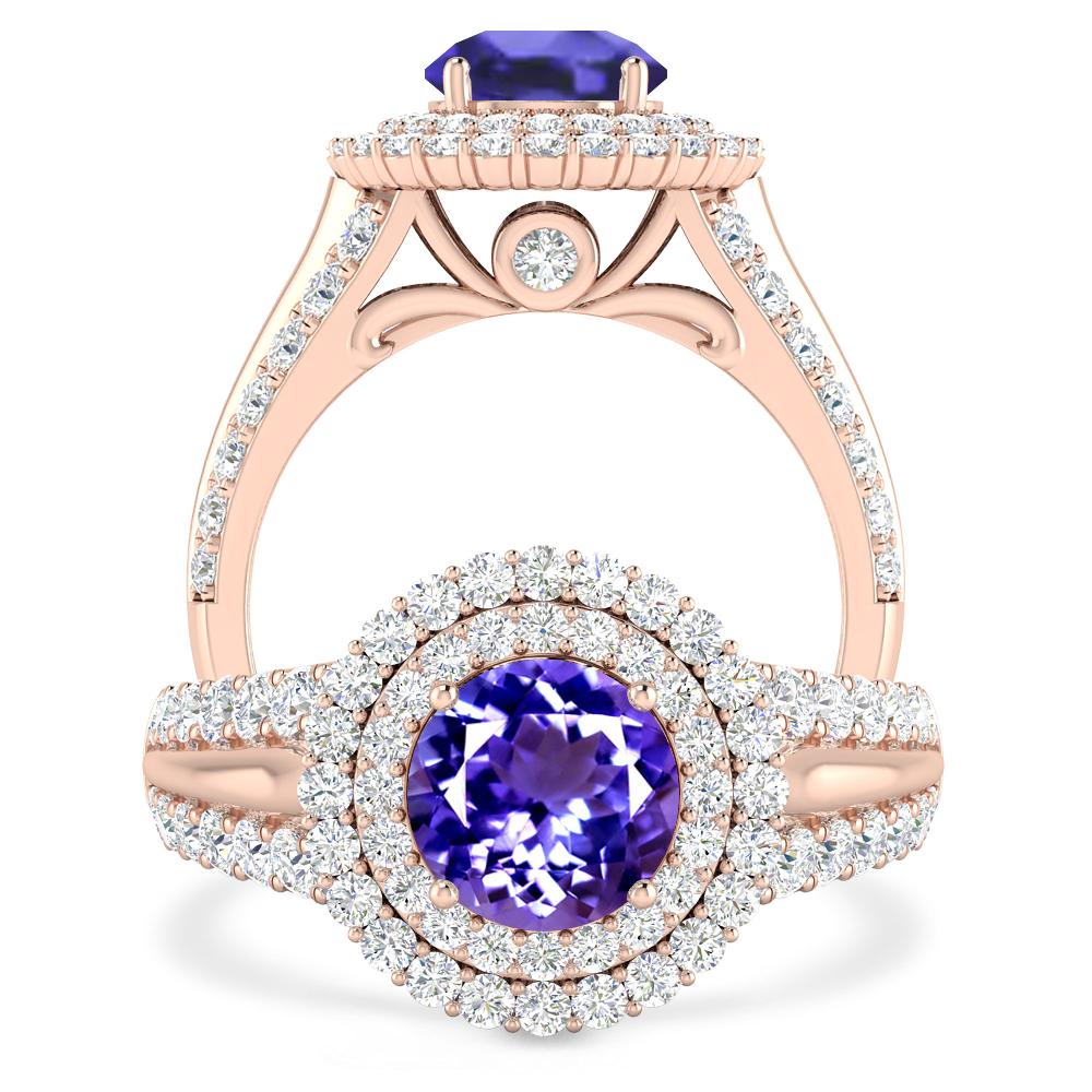 Rose Gold - Tanzanite