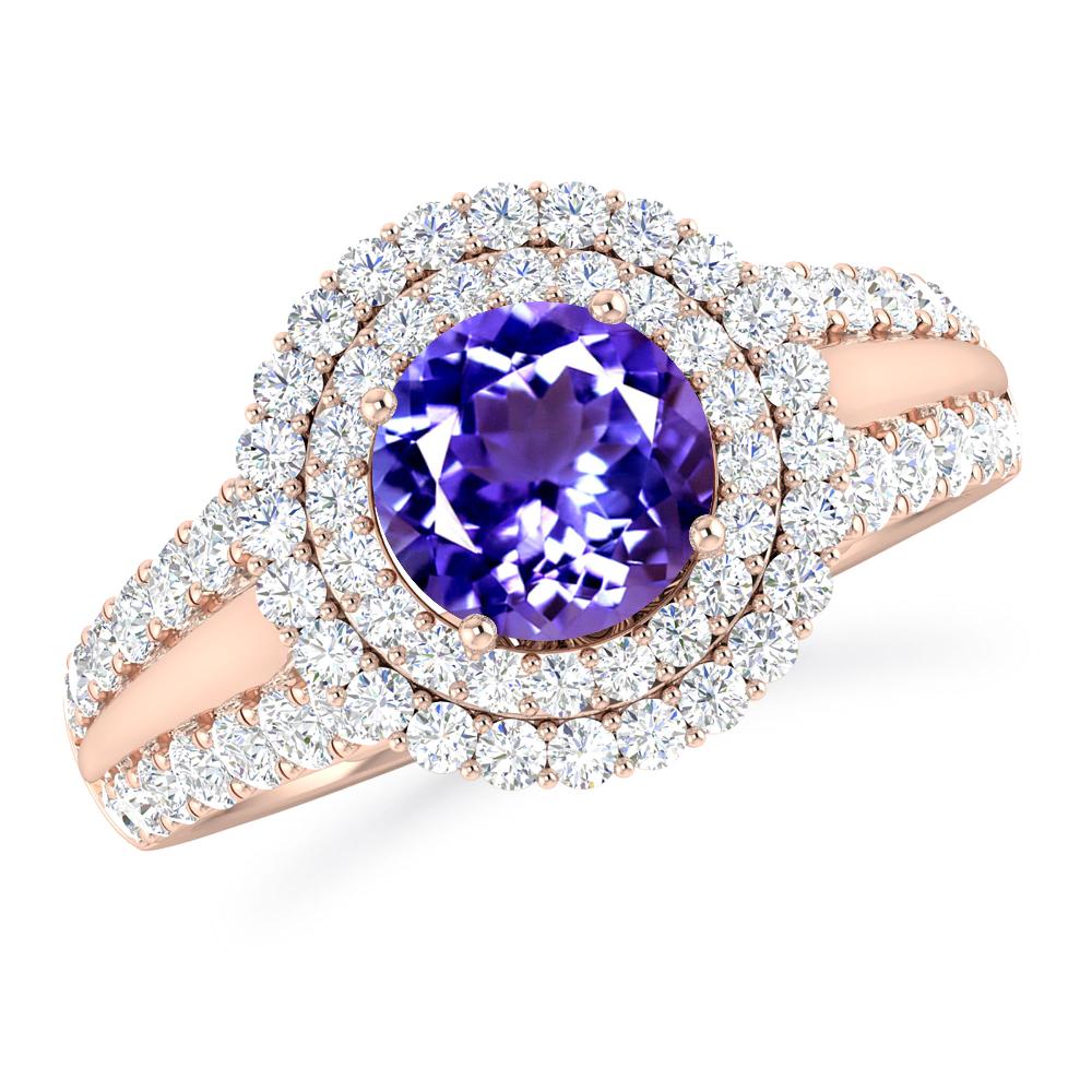 Rose Gold - Tanzanite