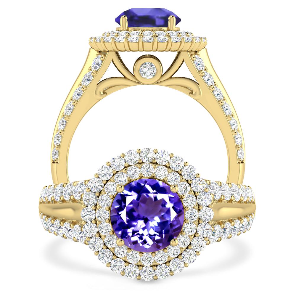 Yellow Gold - Tanzanite