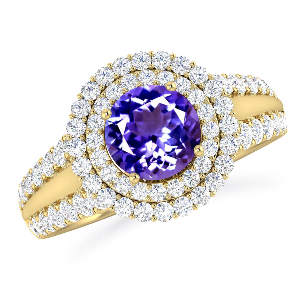 Yellow Gold - Tanzanite