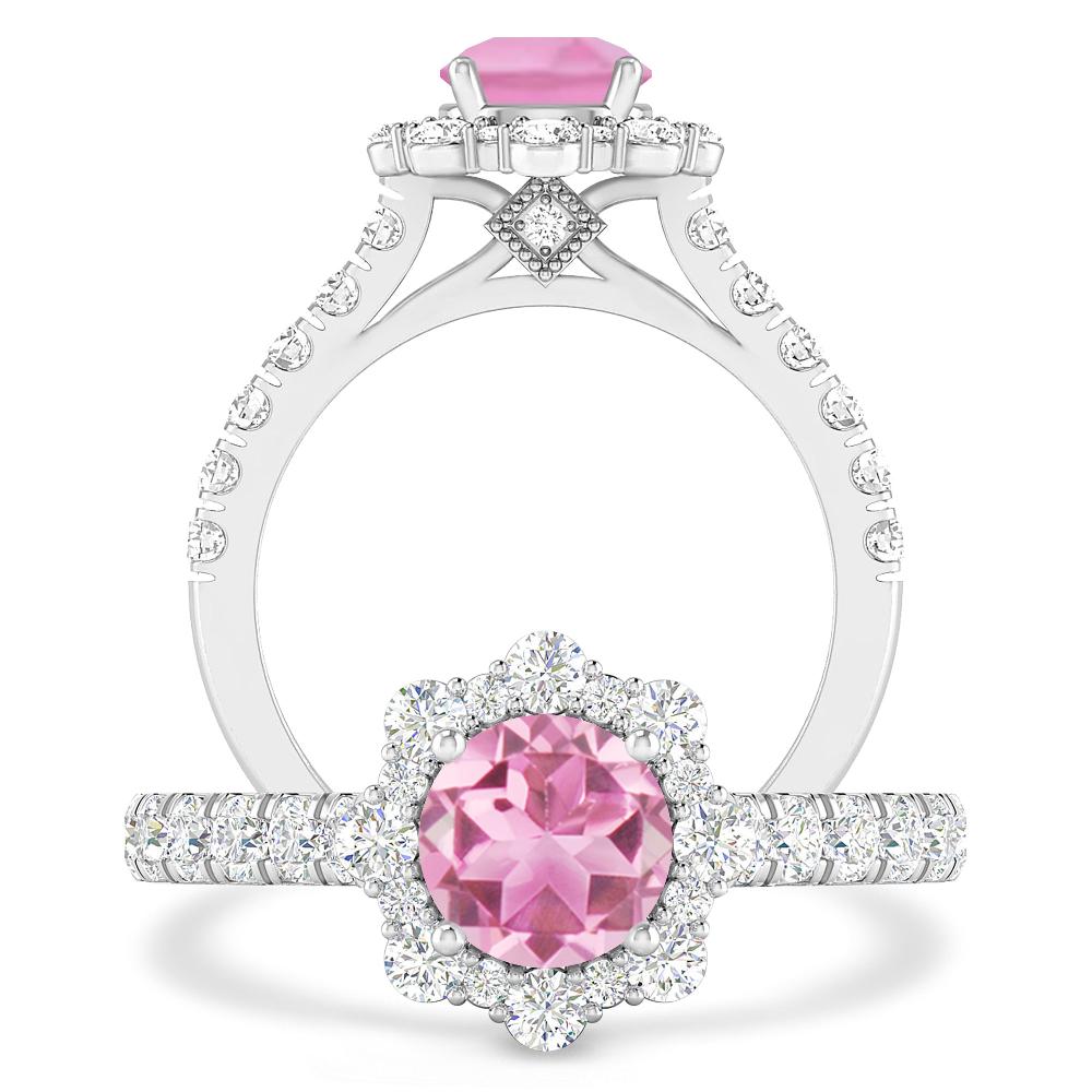 White Gold - Pink Tourmaline