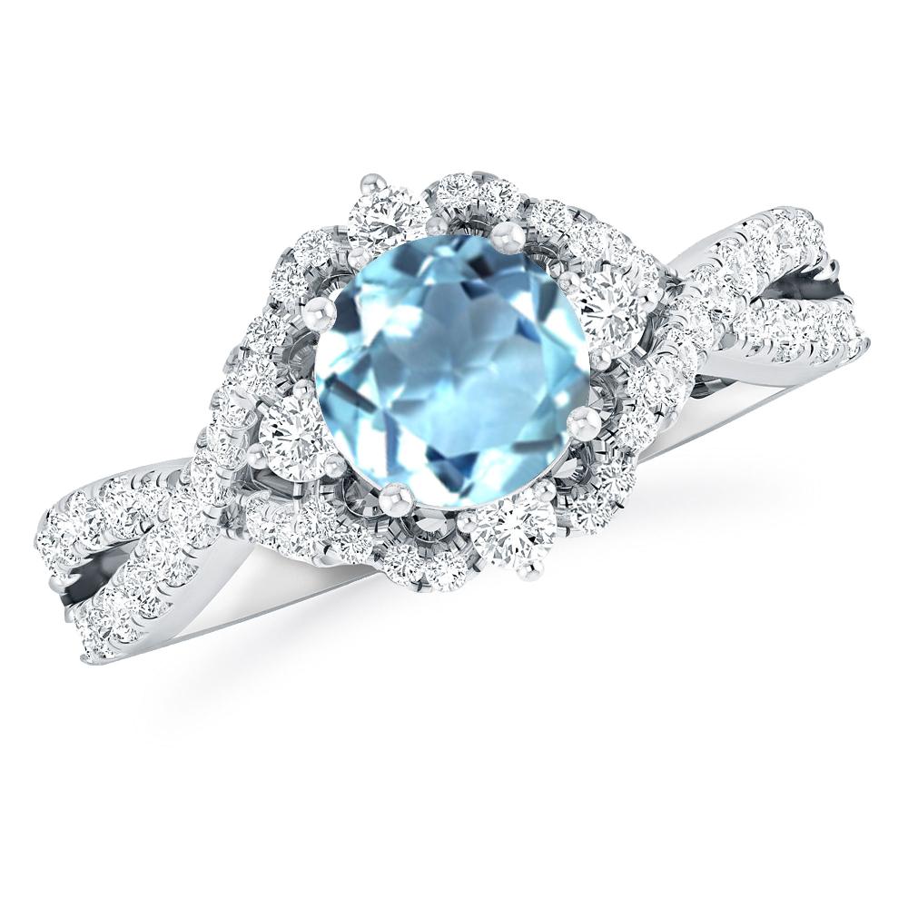 White Gold - Aquamarine