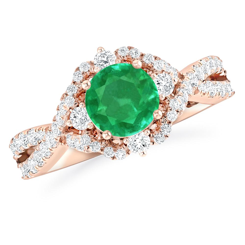 Rose Gold - Emerald