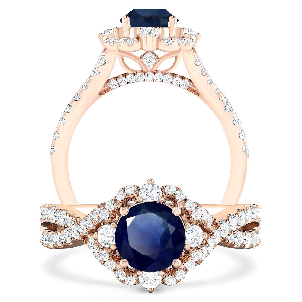 Rose Gold - Sapphire