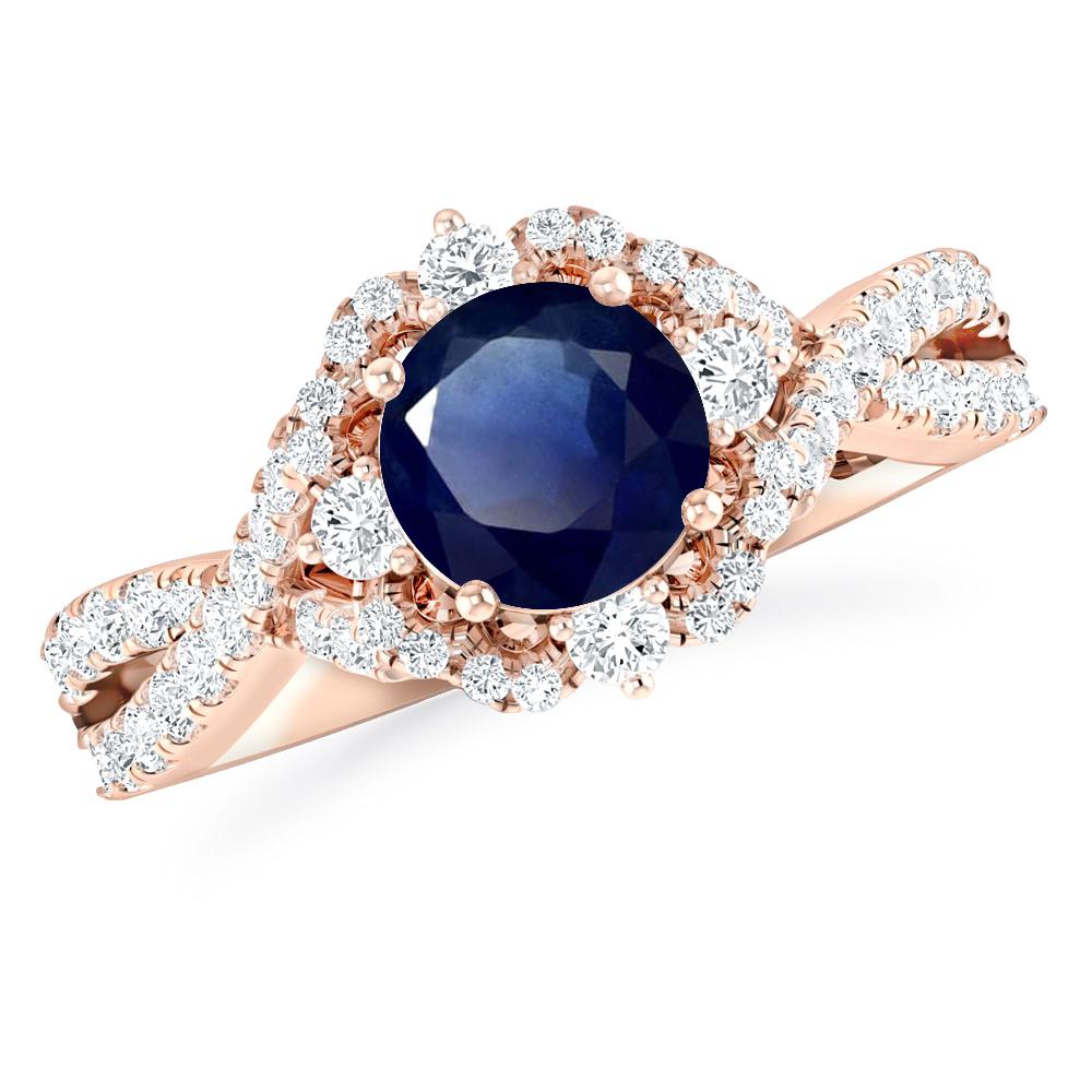 Rose Gold - Sapphire