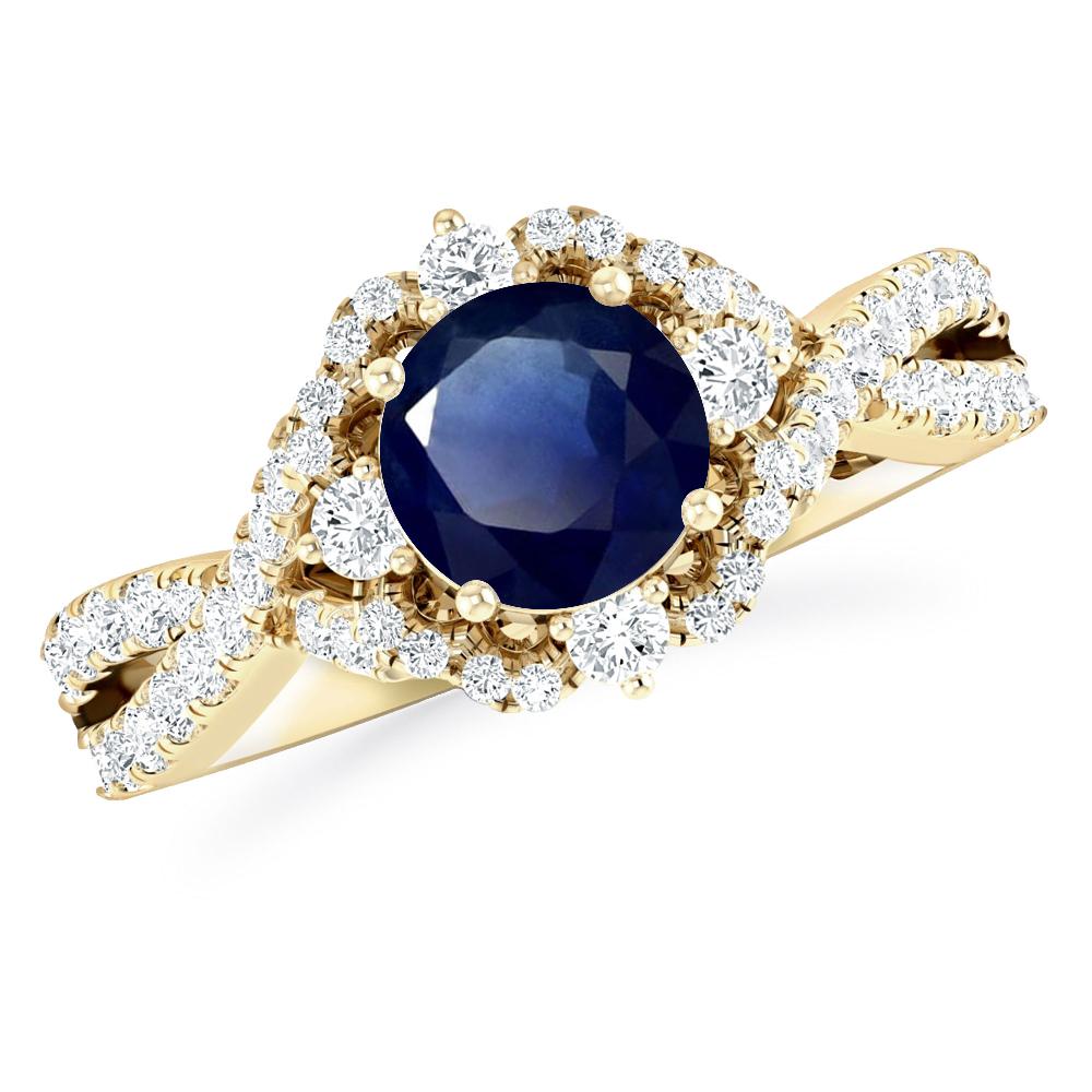 Yellow Gold - Sapphire