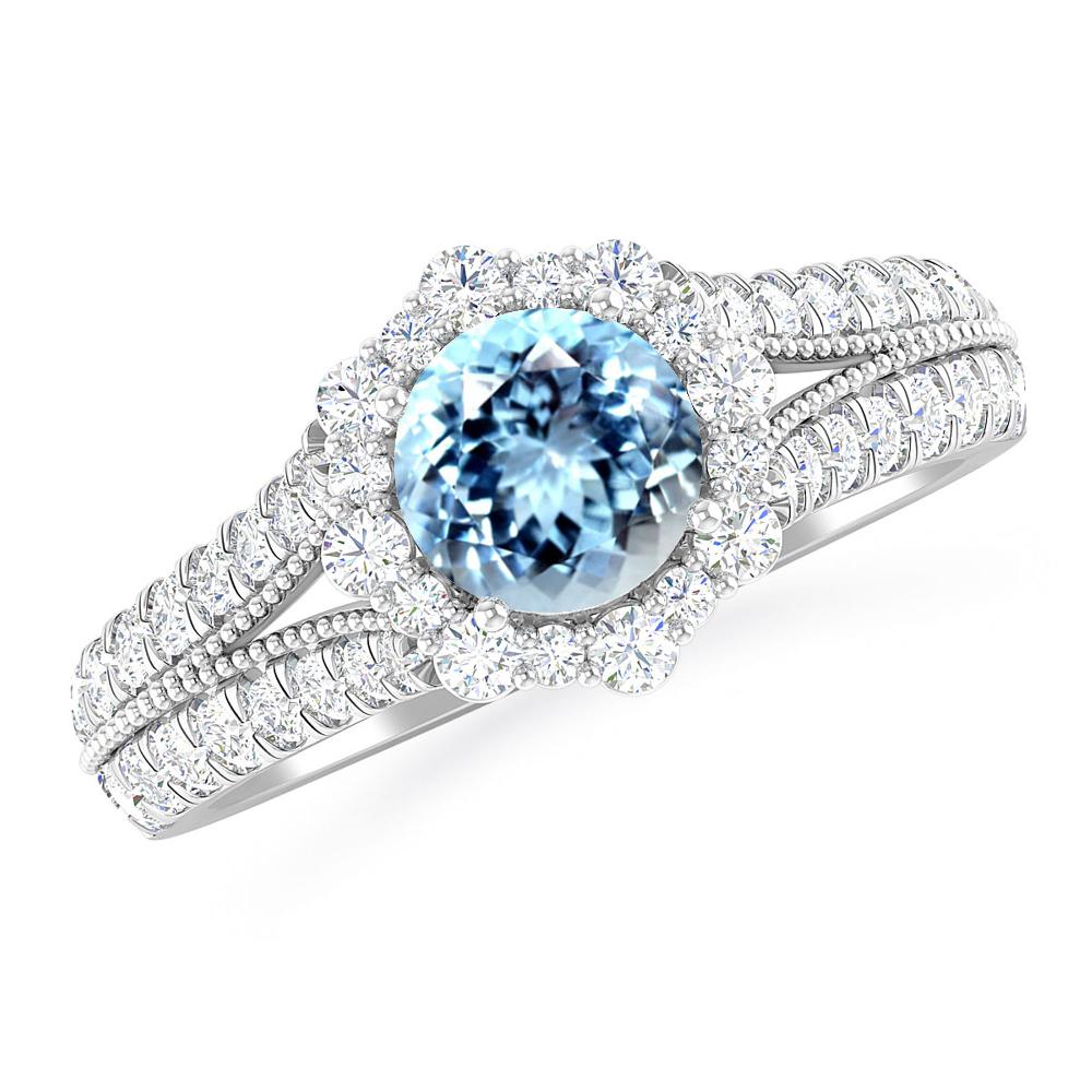 White Gold - Aquamarine