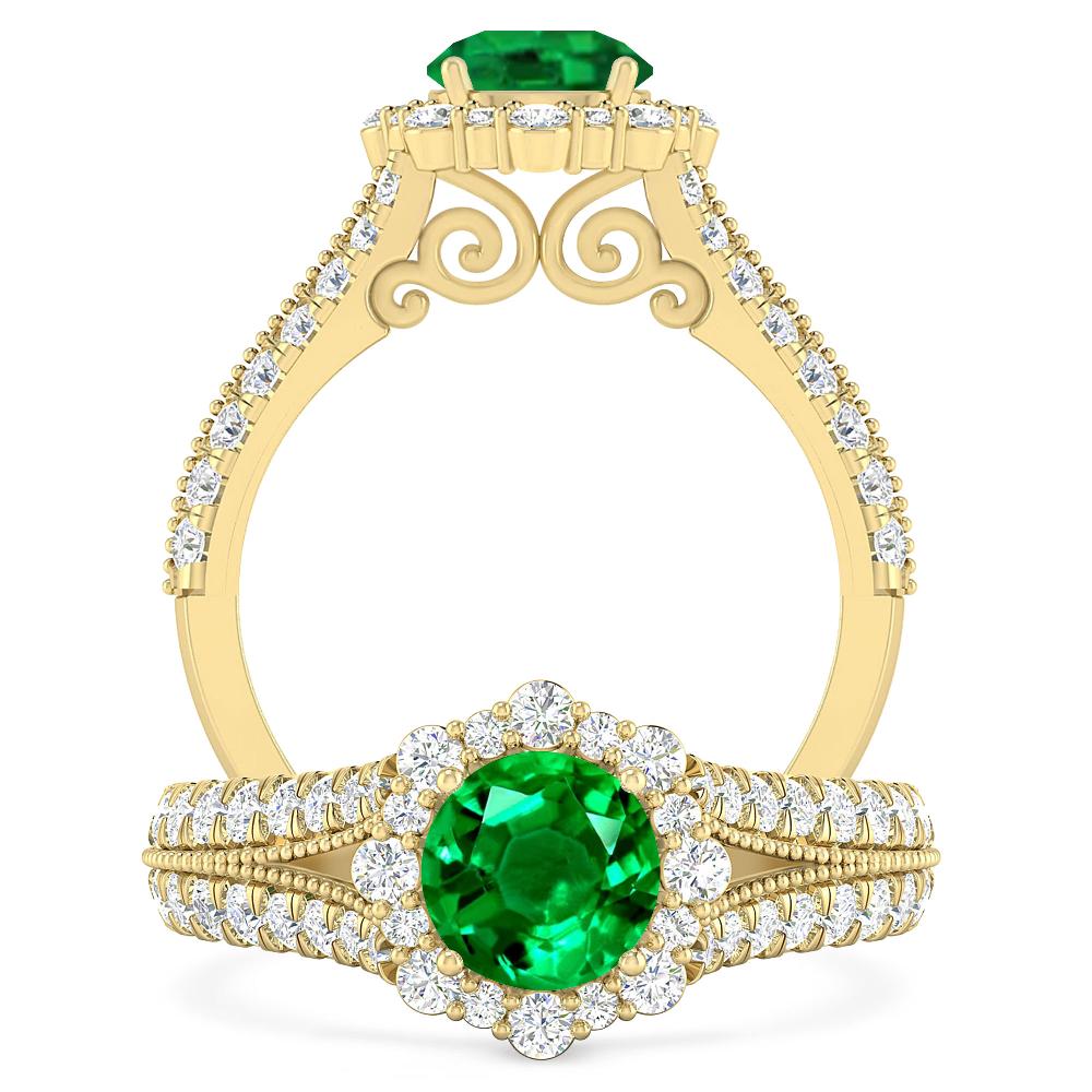 Yellow Gold - Emerald