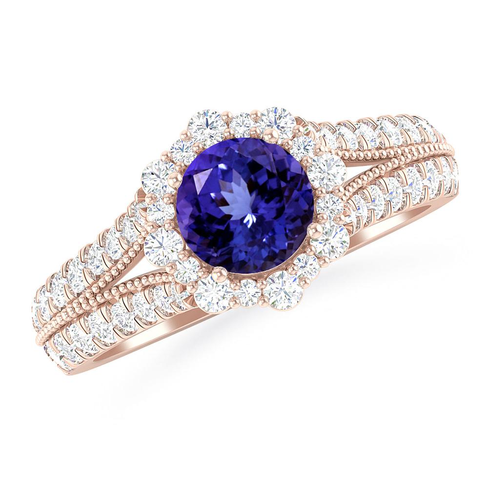 Rose Gold - Tanzanite
