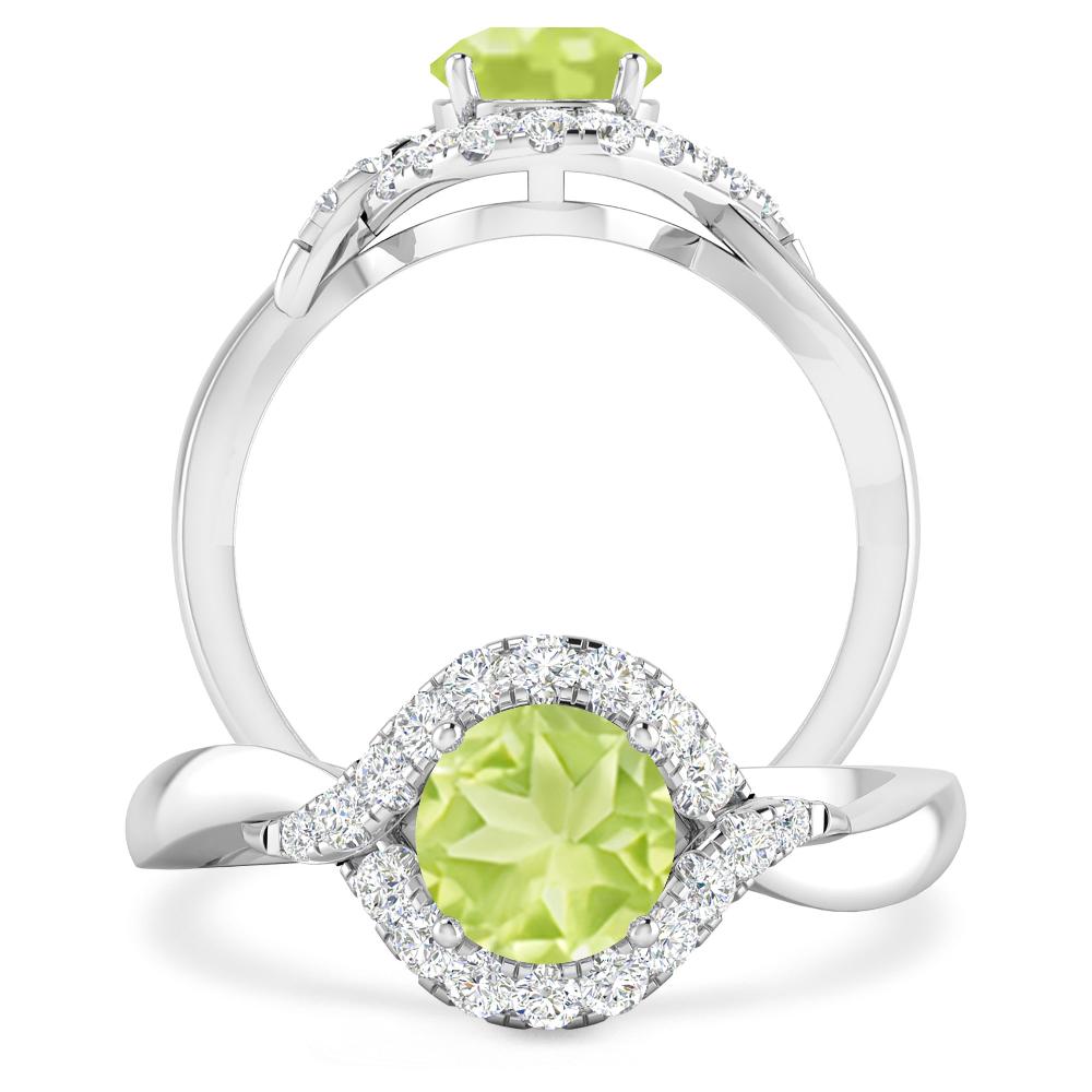 White Gold - Peridot