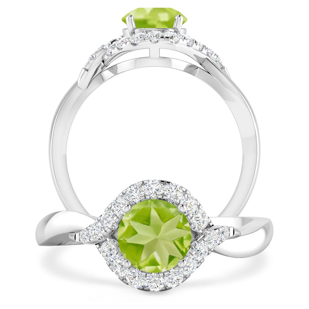 White Gold - Peridot