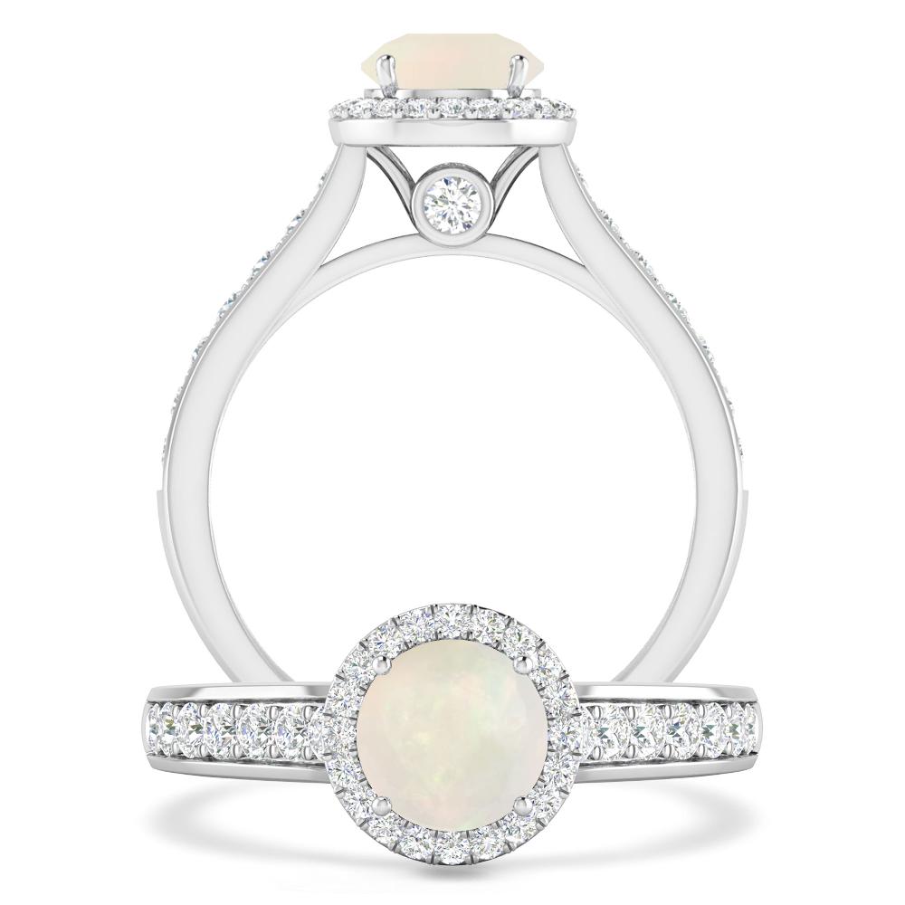 White Gold - Opal