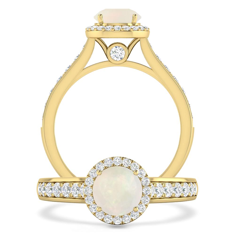 Yellow Gold - Opal