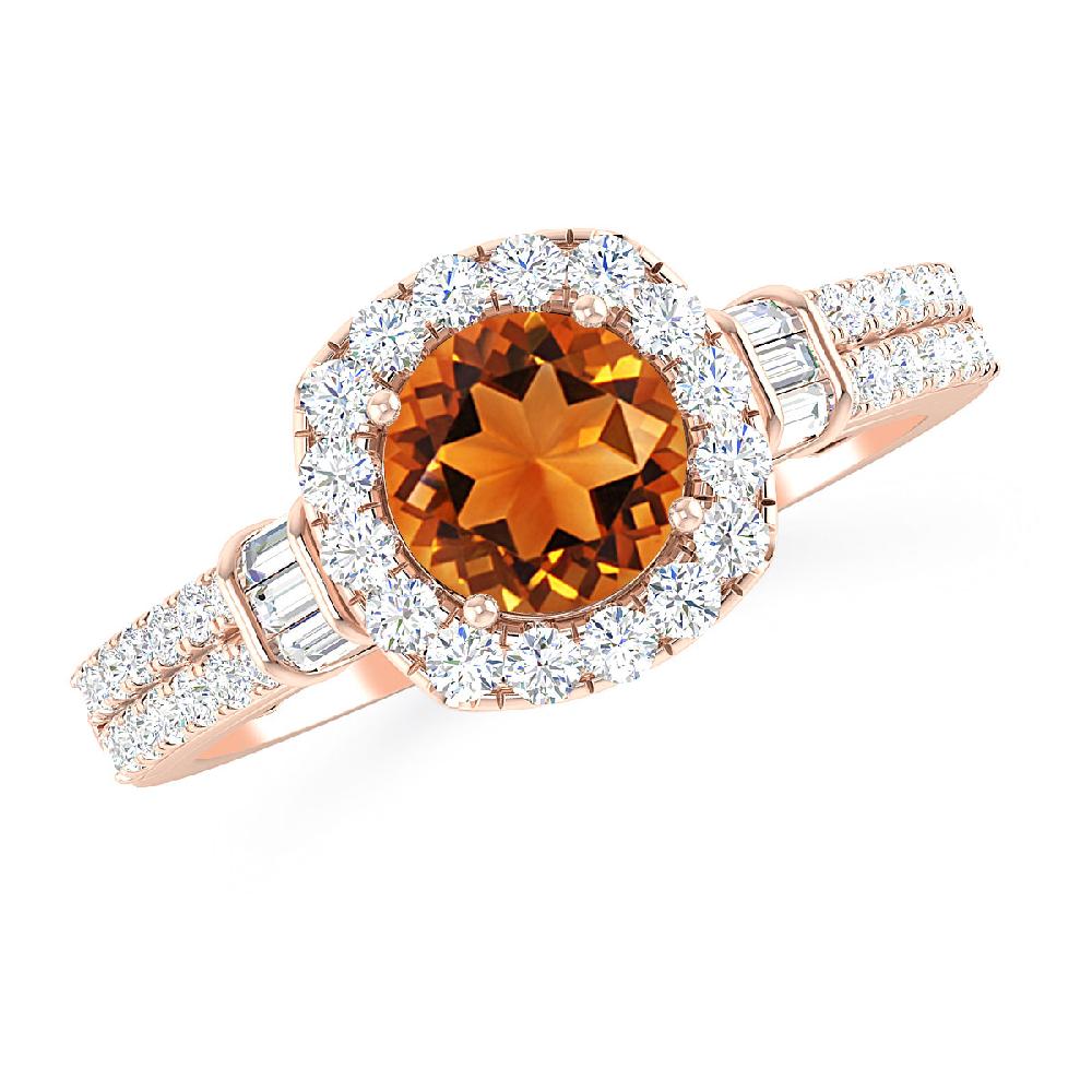 Rose Gold - Citrine