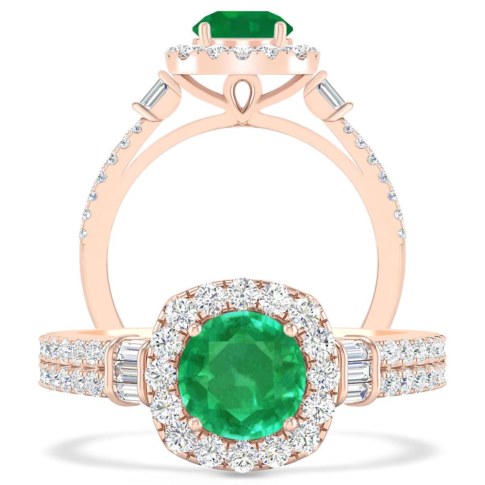 Rose Gold - Emerald