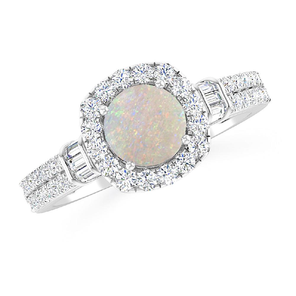 White Gold - Opal