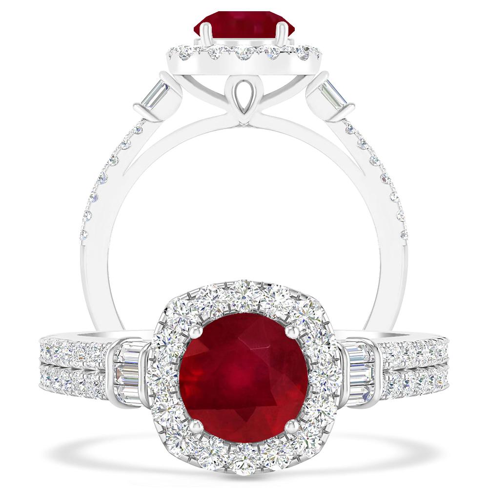 White Gold - Ruby
