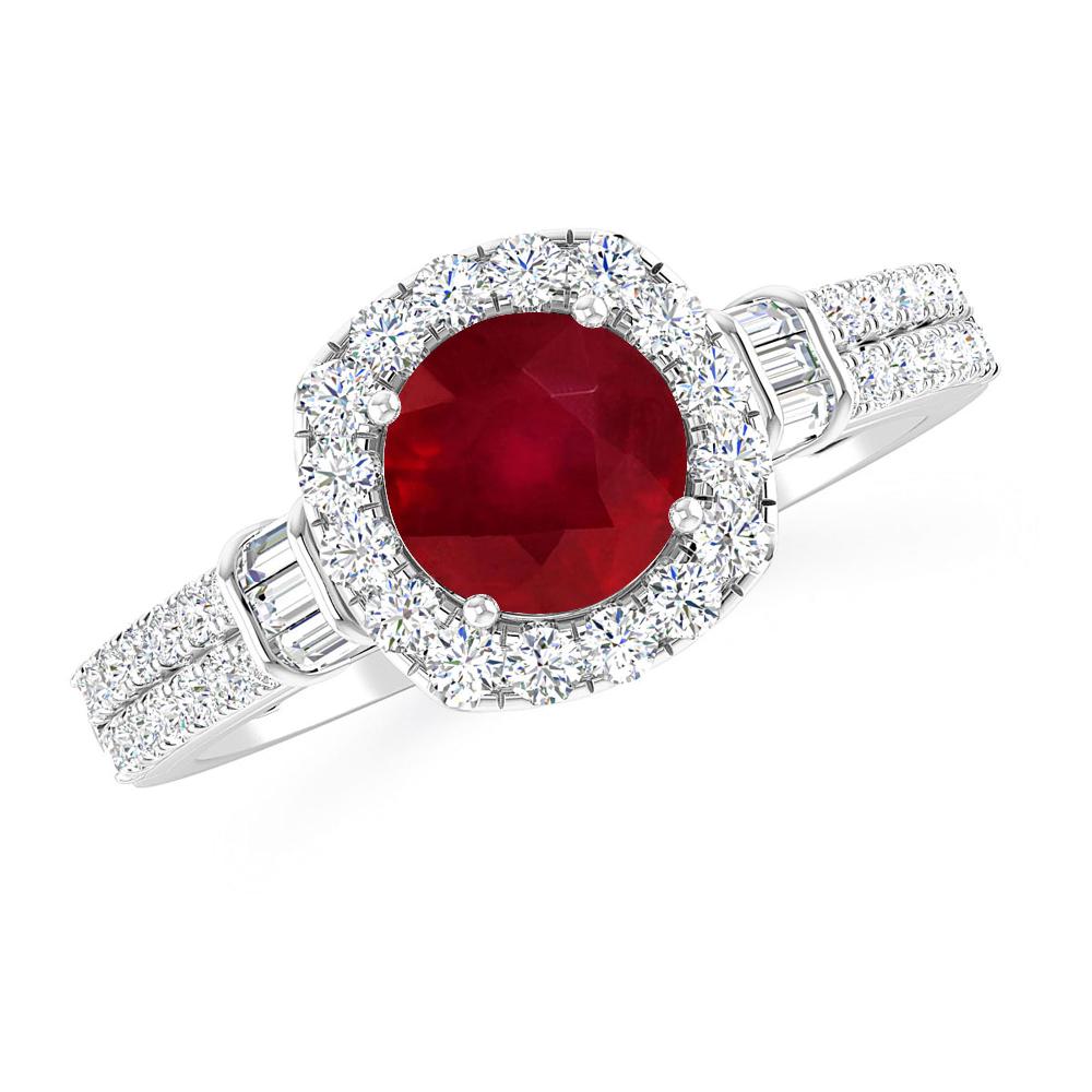 White Gold - Ruby