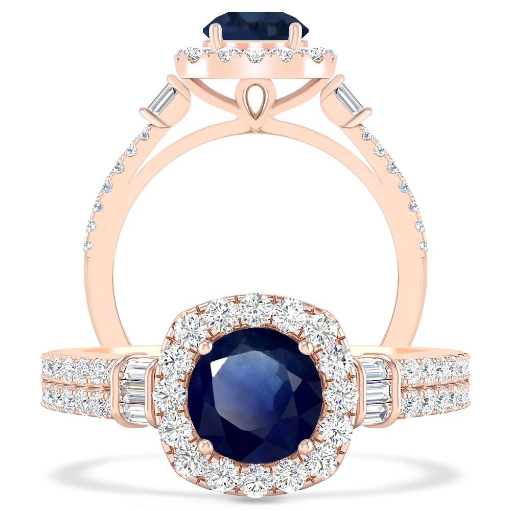 Rose Gold - Sapphire