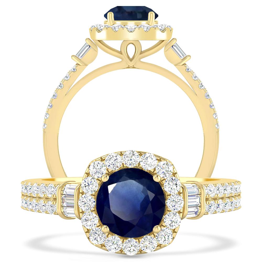 Yellow Gold - Sapphire