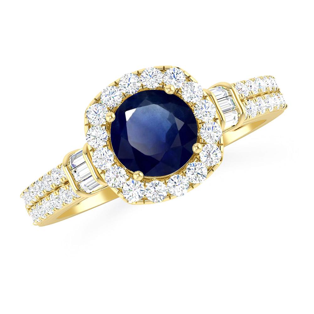 Yellow Gold - Sapphire