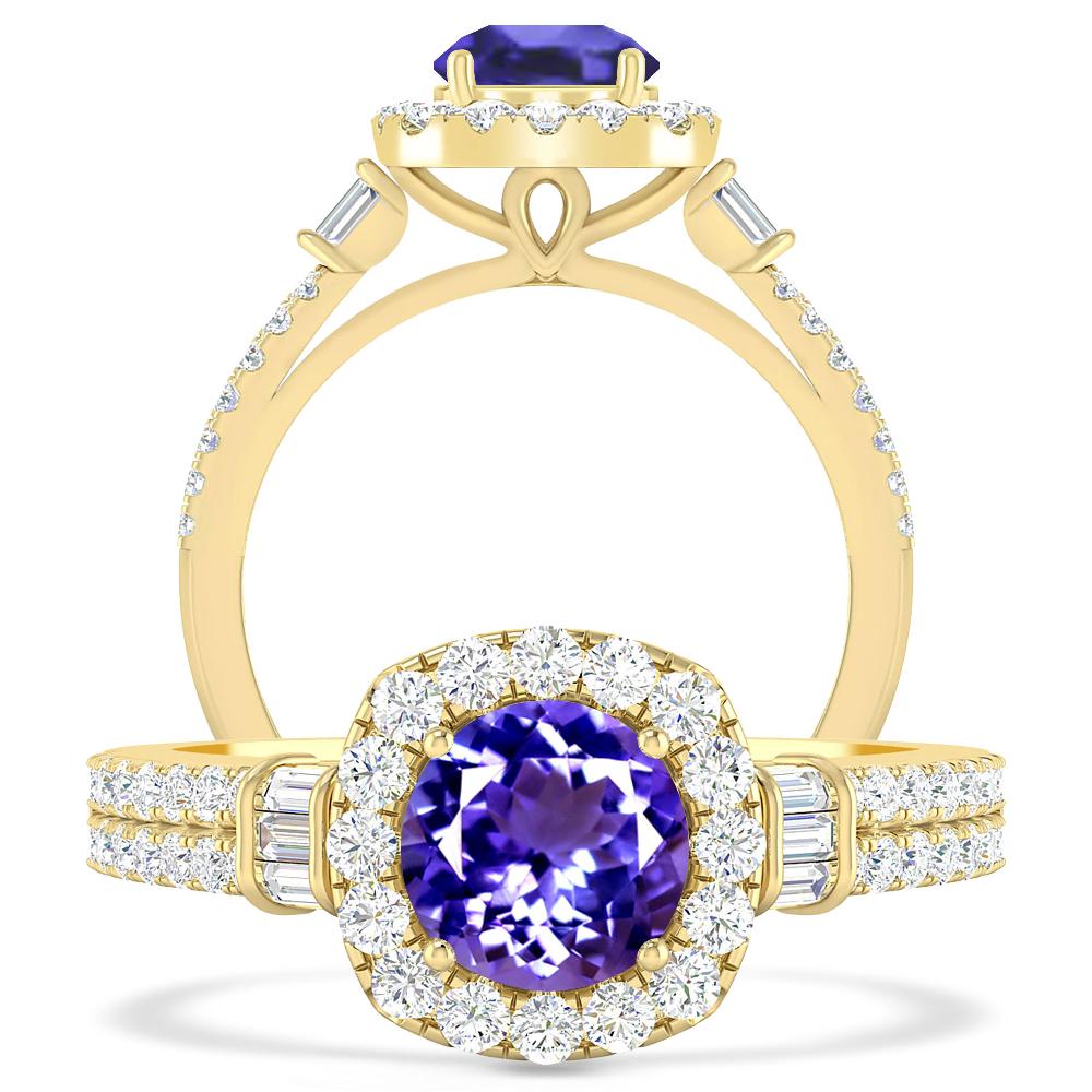 Yellow Gold - Tanzanite