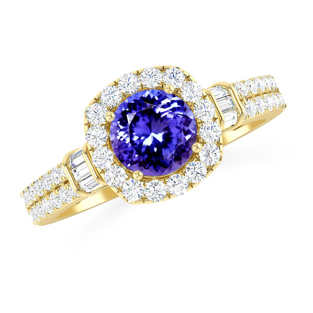 Yellow Gold - Tanzanite