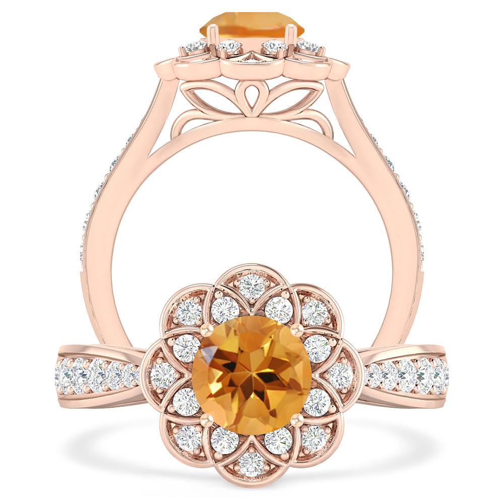 Rose Gold - Citrine