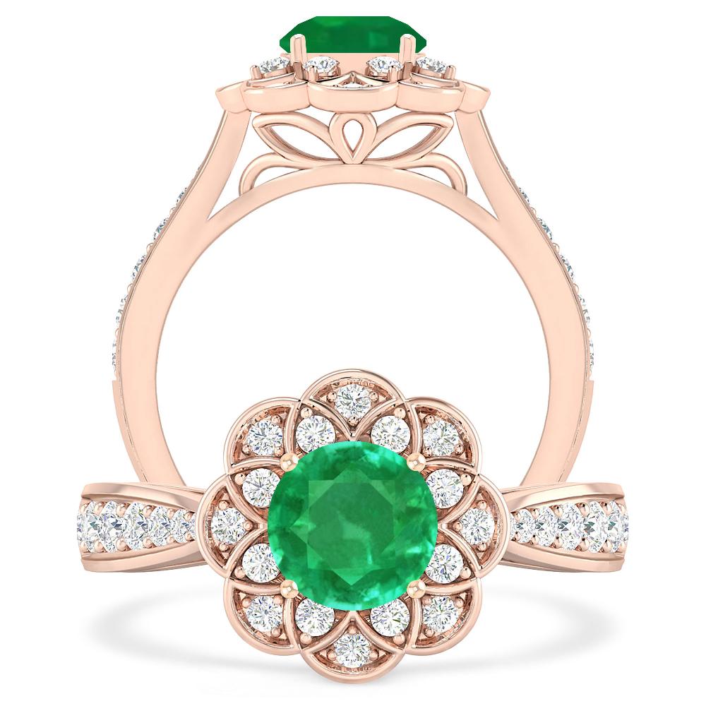Rose Gold - Emerald