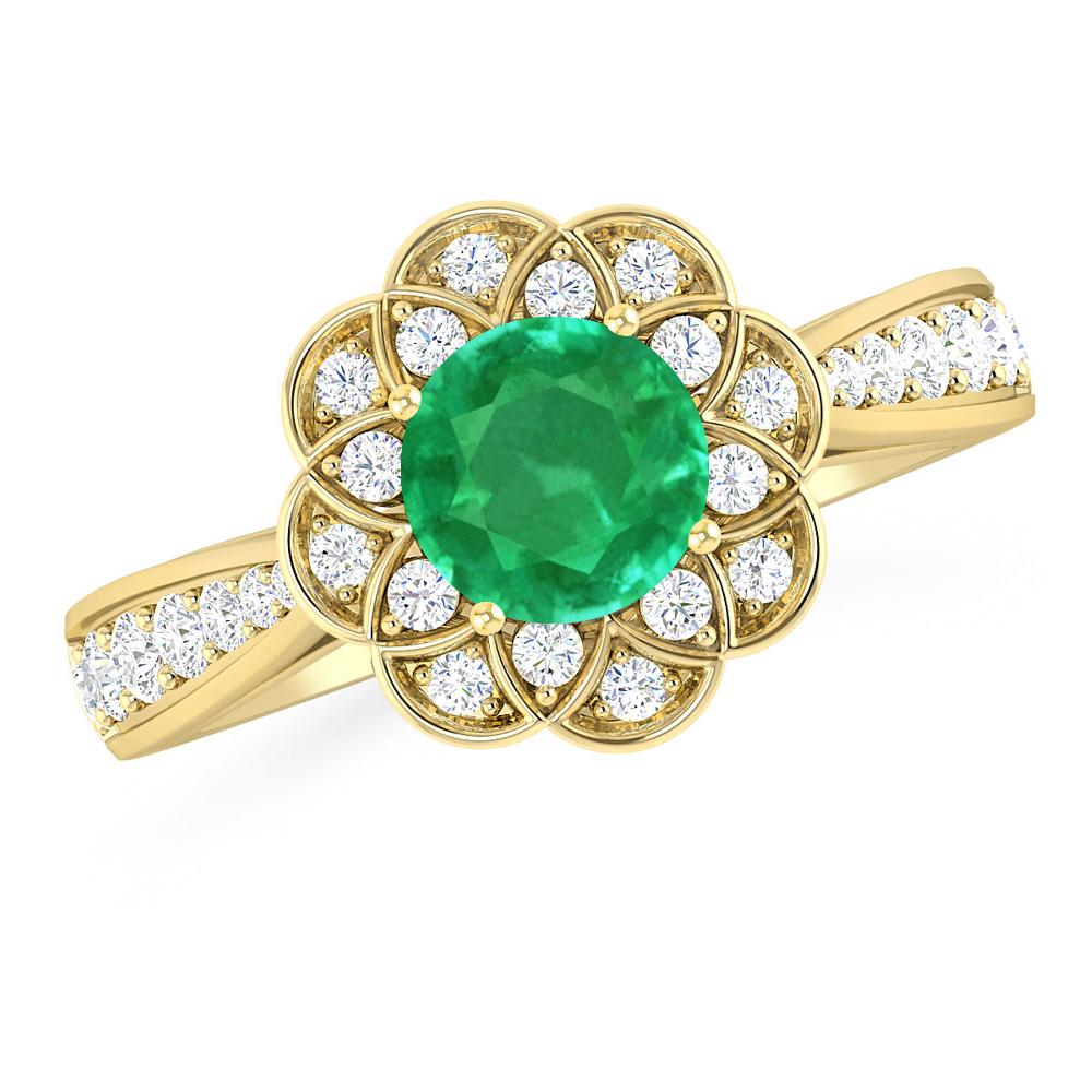 Yellow Gold - Emerald