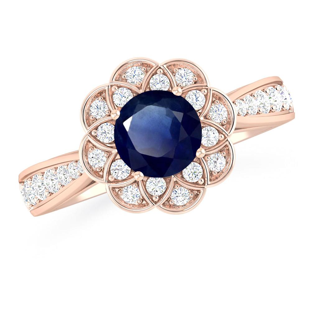 Rose Gold - Sapphire