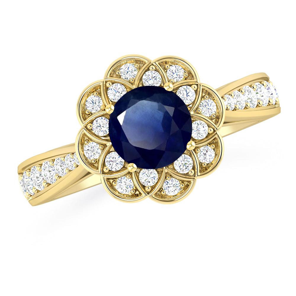 Yellow Gold - Sapphire