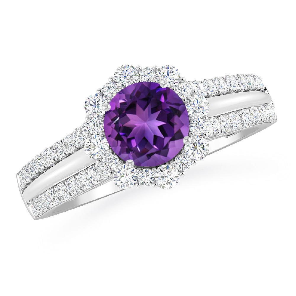 White Gold - Amethyst