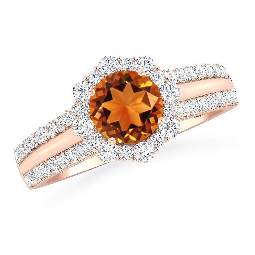 Rose Gold - Citrine