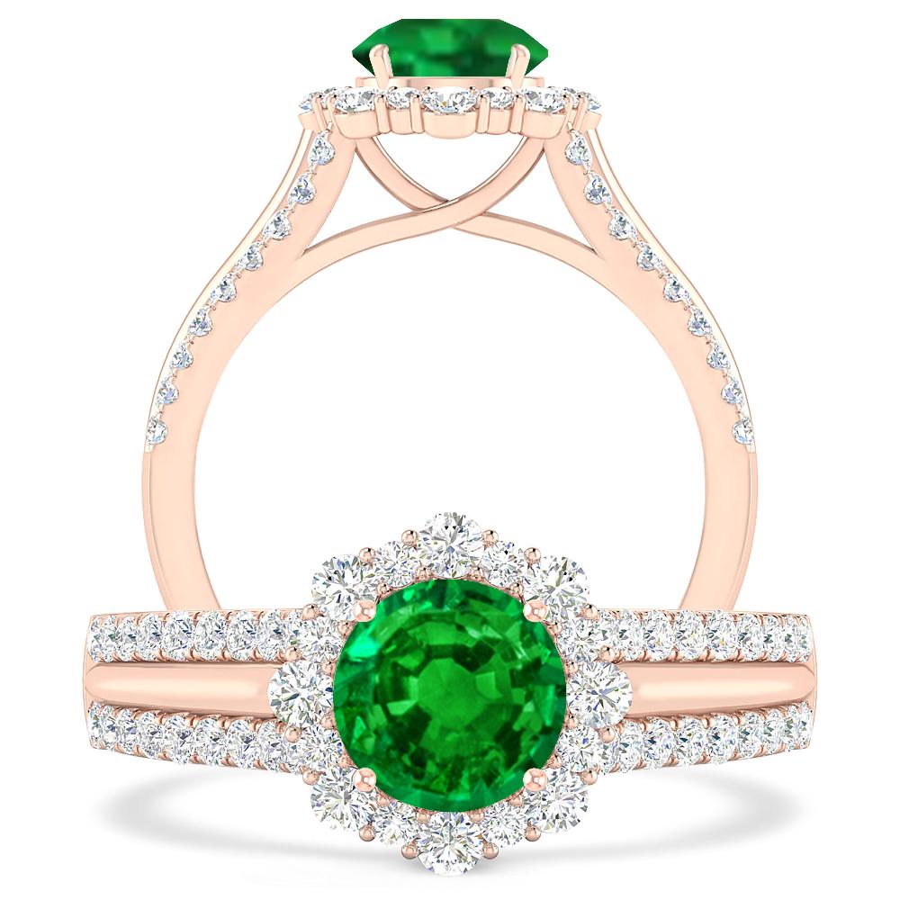 Rose Gold - Emerald