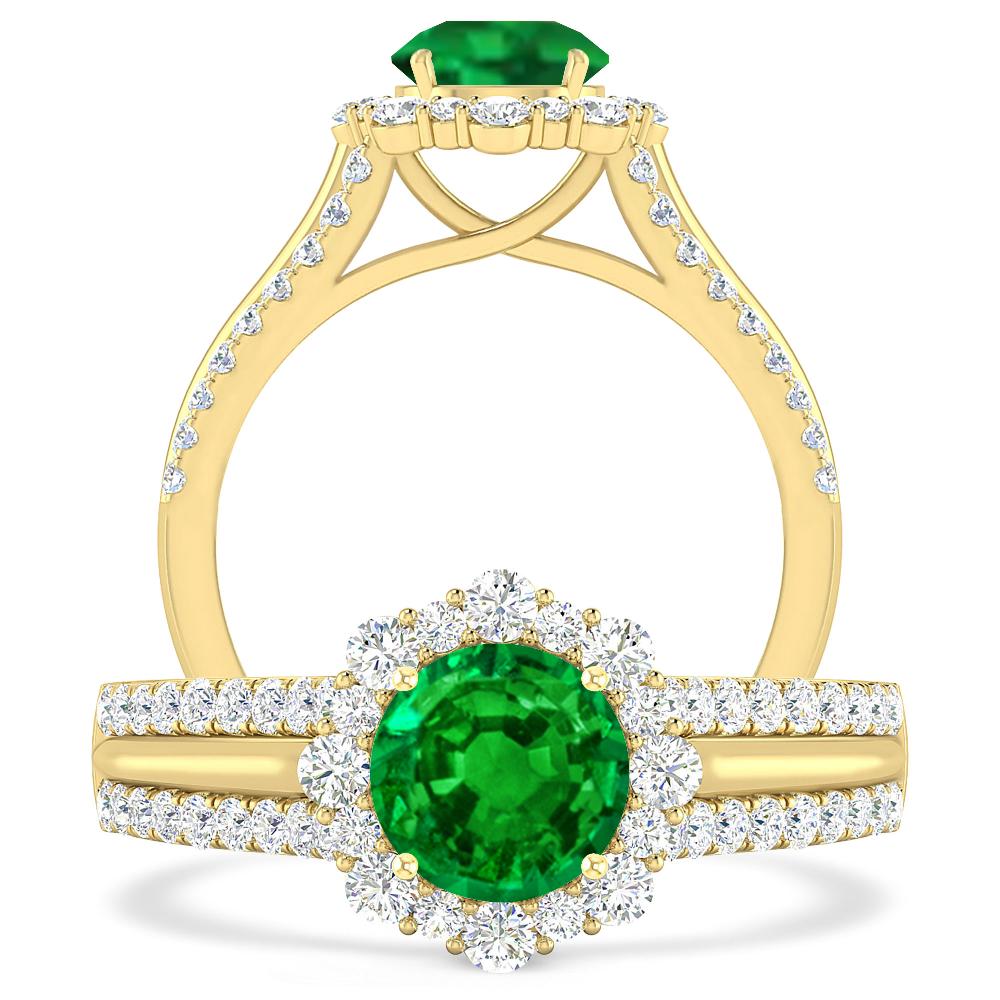 Yellow Gold - Emerald