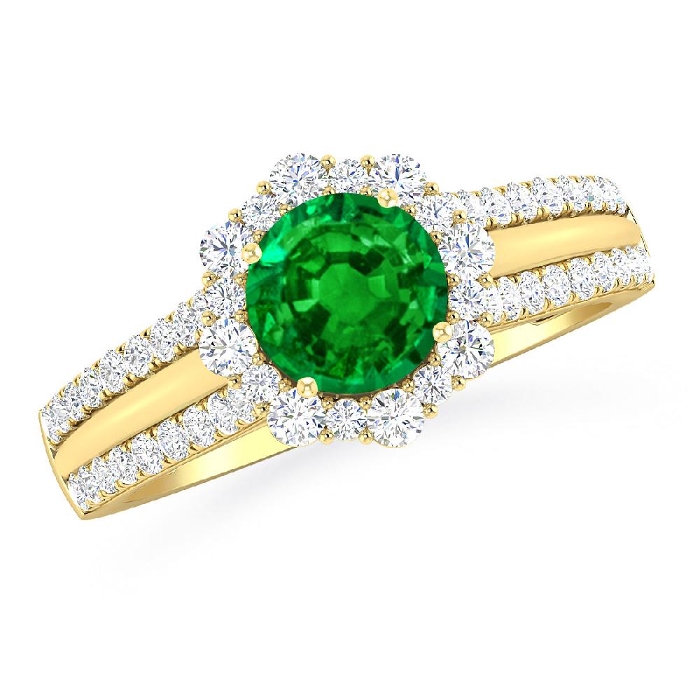 Yellow Gold - Emerald