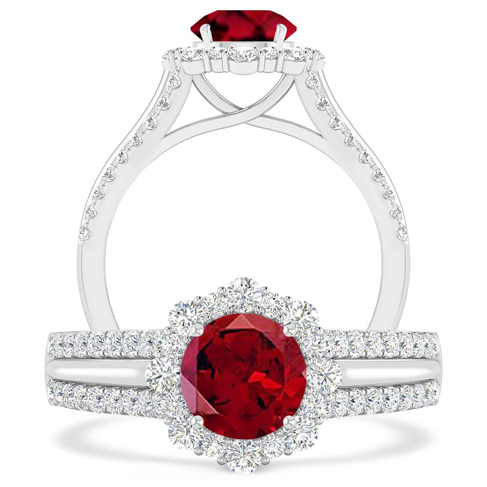 White Gold - Garnet