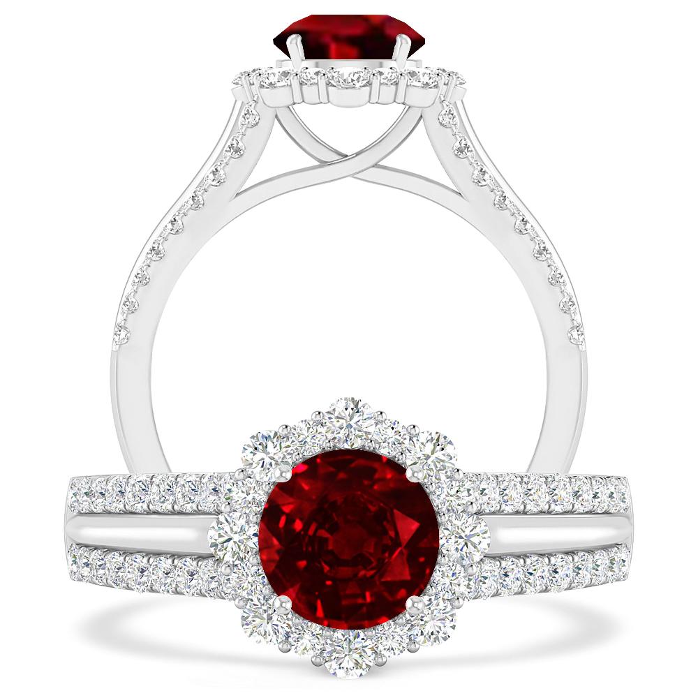 White Gold - Ruby