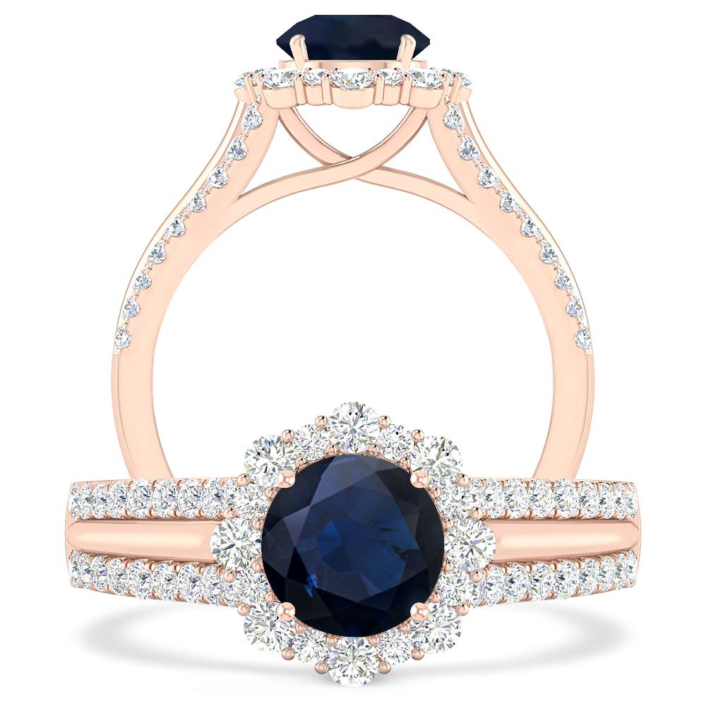 Rose Gold - Sapphire