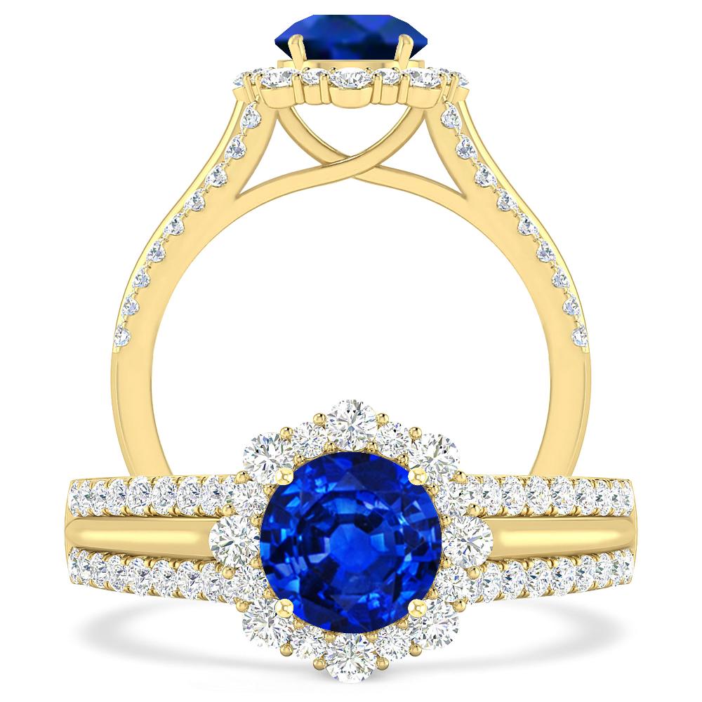 Yellow Gold - Sapphire