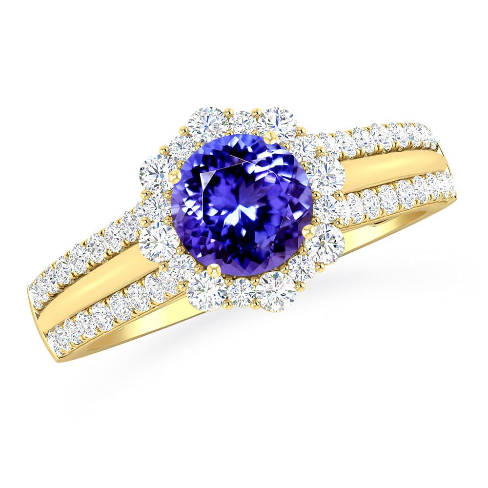 Yellow Gold - Tanzanite