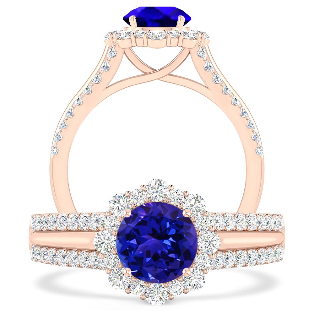 Rose Gold - Tanzanite