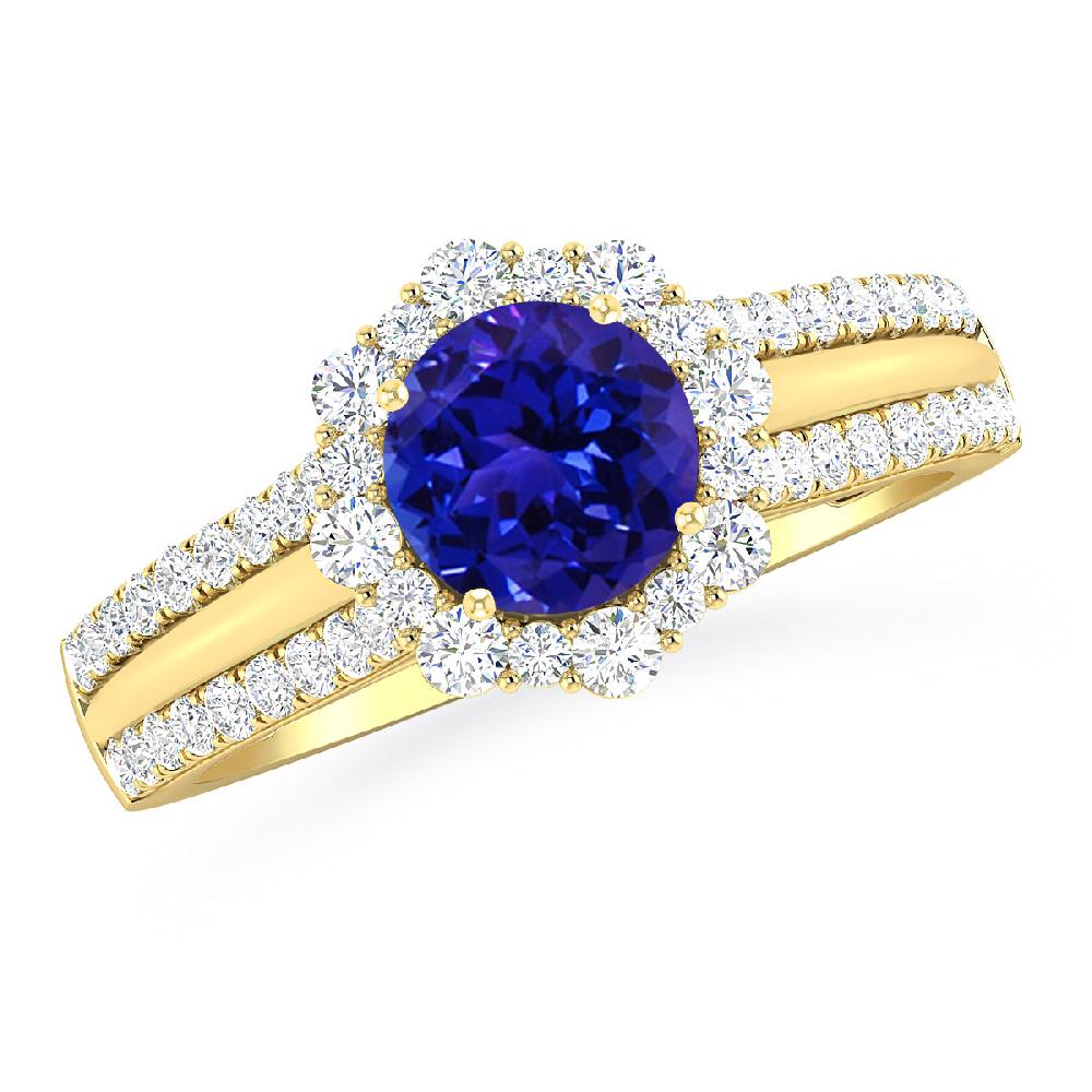 Yellow Gold - Tanzanite